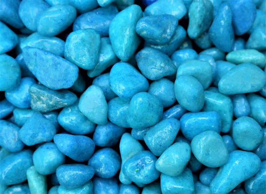Neon Sky Blue Pebbles (25Kg bag)