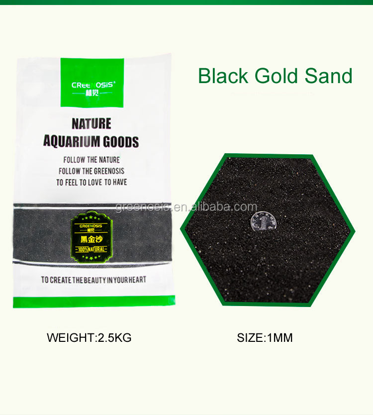 Greenosis Black Golden Sand (1-2mm)10kg