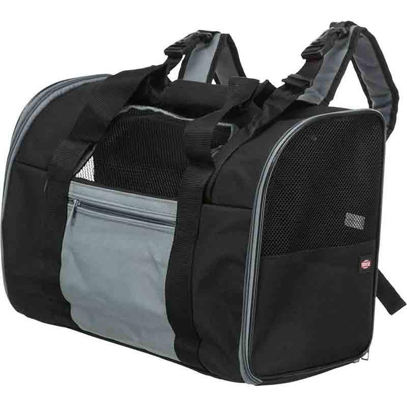 Trixie Connor backpack, 42 × 29 × 21 cm, black/blue - Petsgool Online