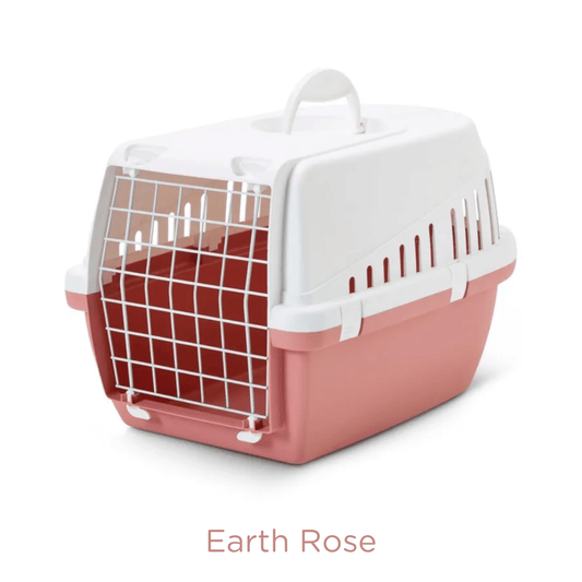 Savic Trotter 1 Pet Carrier Light, 19x13x12 inch, Grey-Ash Rose - Petsgool Online