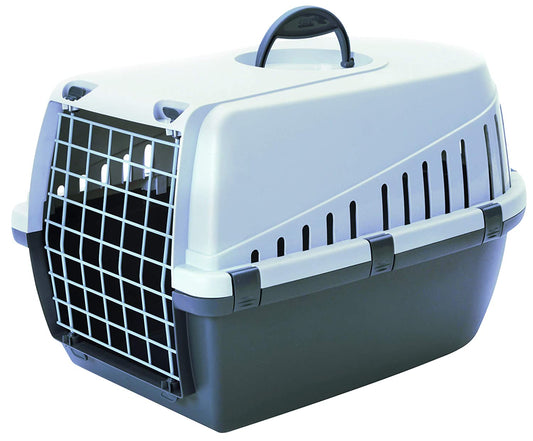 Savic Trotter 1 Pet Carrier, 19 x 13 x 12 inch, Dark Grey - Petsgool Online