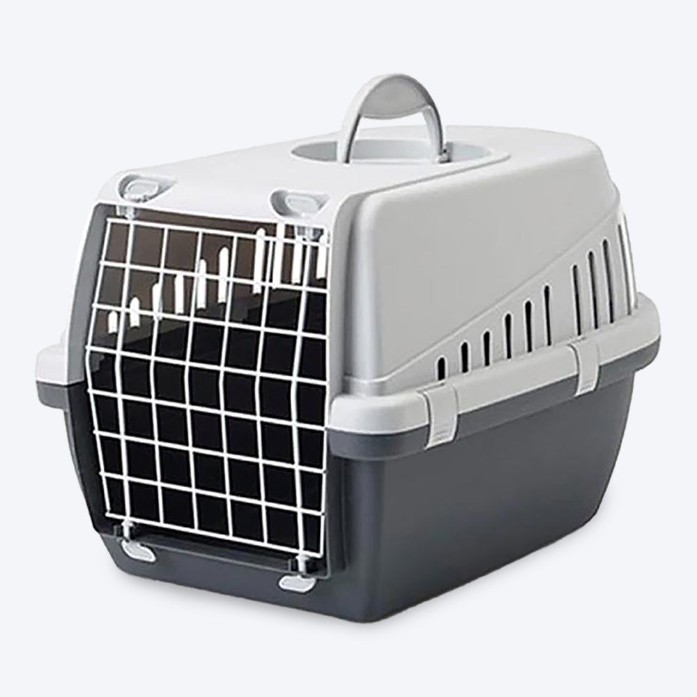 Savic Trotter 2 Pet Carrier, 22 x 15 x 13 inch, Dark Grey - Petsgool Online