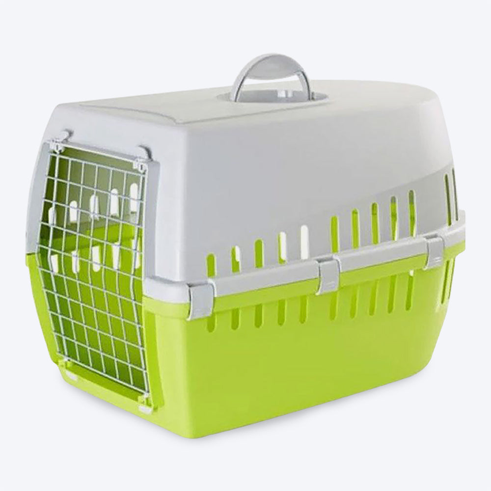 Savic Trotter 3 Pet Carrier, 24 x 16 x 15 inch, Lemon Green - Petsgool Online