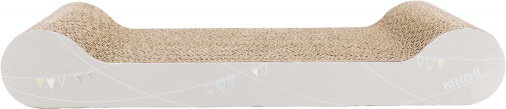 Trixie Junior scratching cardboard, 38 × 6 × 18 cm, light grey - Petsgool Online