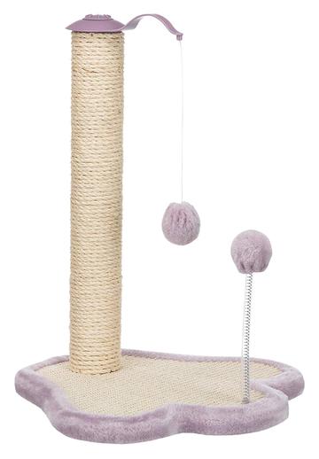 Trixie Junior scratching paw with post, light lilac/natural, 40 × 50 × 38 cm - Petsgool Online