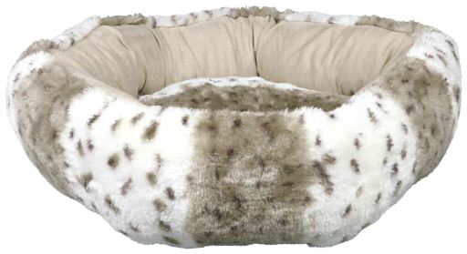 Trixie Leika Bed, Round, ø 50 cm (20 inch), White/Beige - Petsgool Online