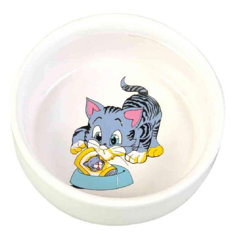 Trixie Cat Ceramic Bowl 300 ml - Petsgool Online