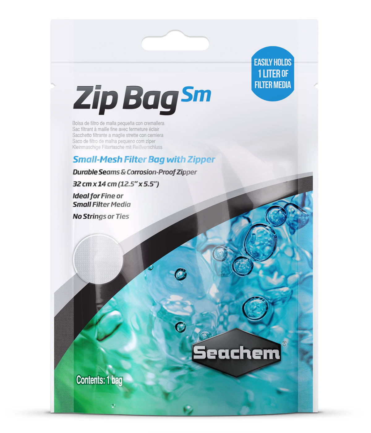 Seachem Zip Bag Small 12.5inx5.5 in - Petsgool Online