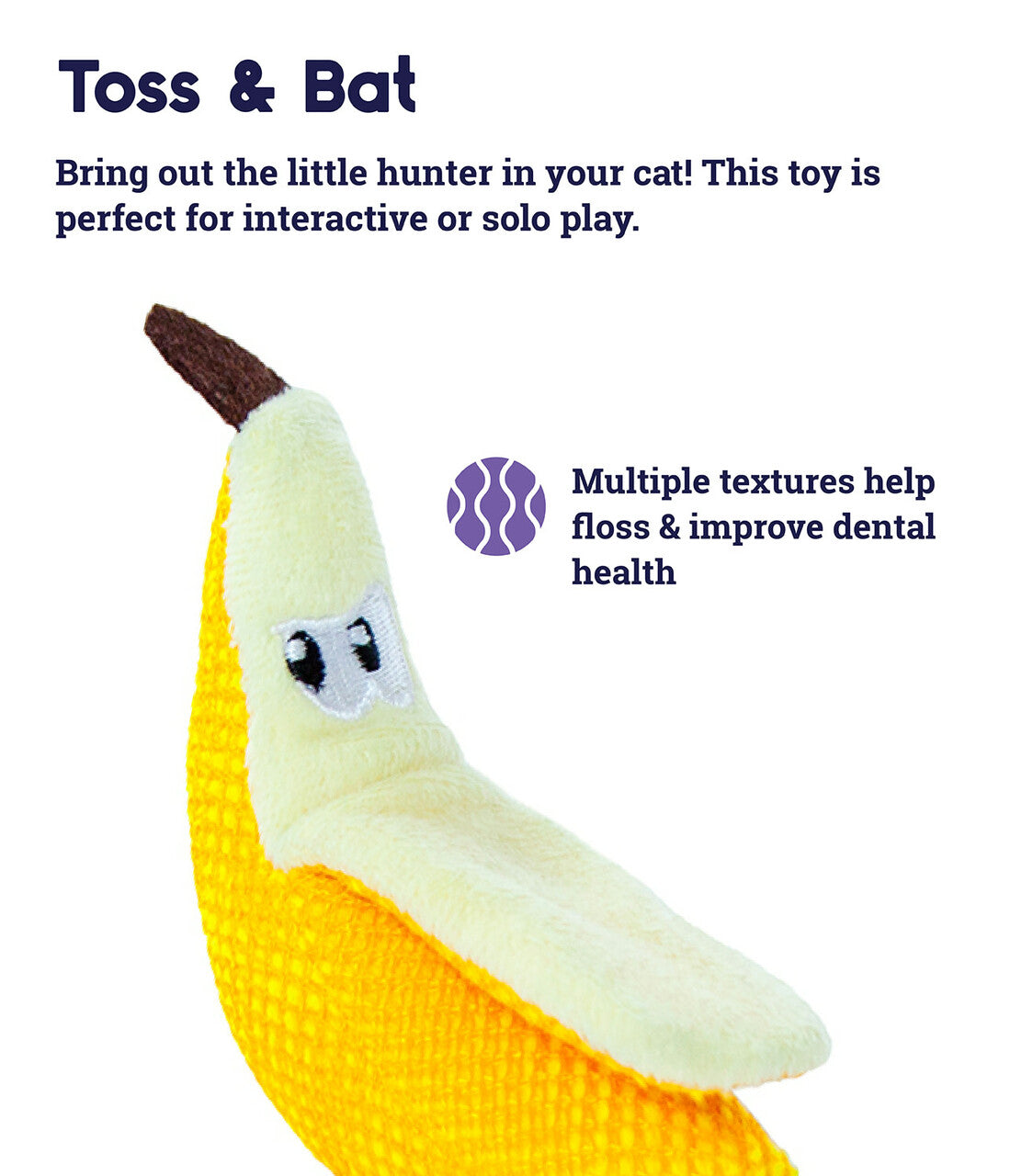 Petstages Cat Banana Toy, 21 cm - Petsgool Online