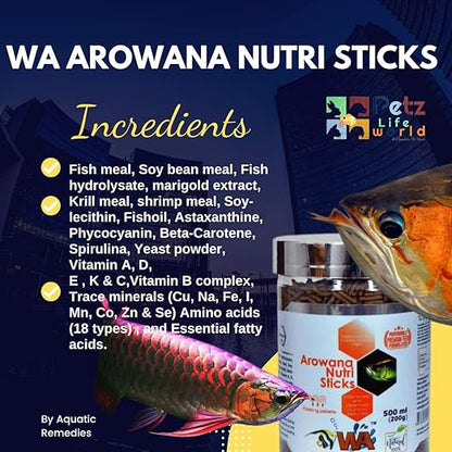 WA Arowana Nutri Sticks  - 500 ml (200g)