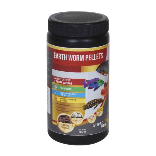 Superfish Earth Worm Pellets 100gm